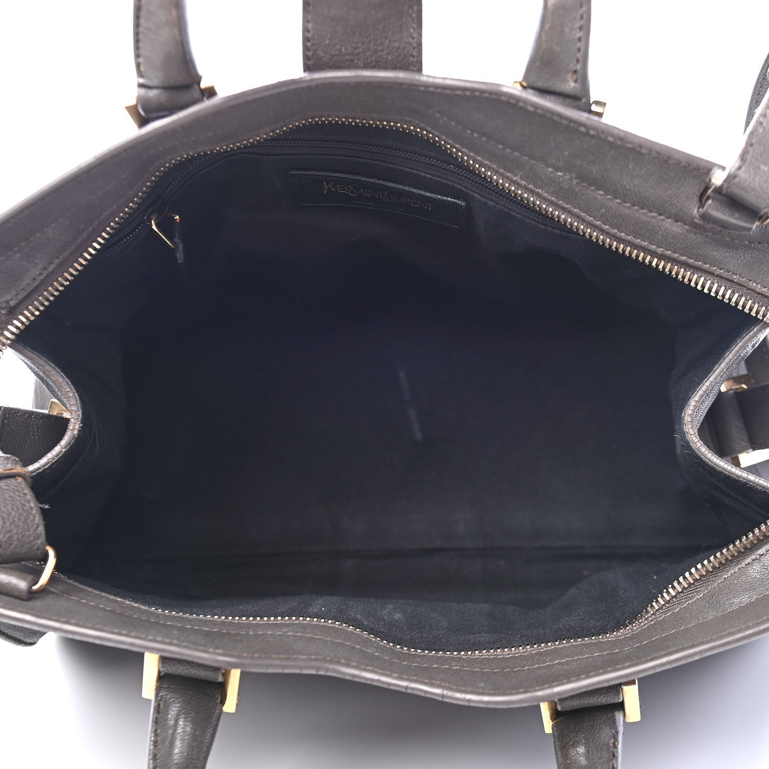 Saint Laurent Sheepskin Small Cabas ChYc Grey 4 of 10