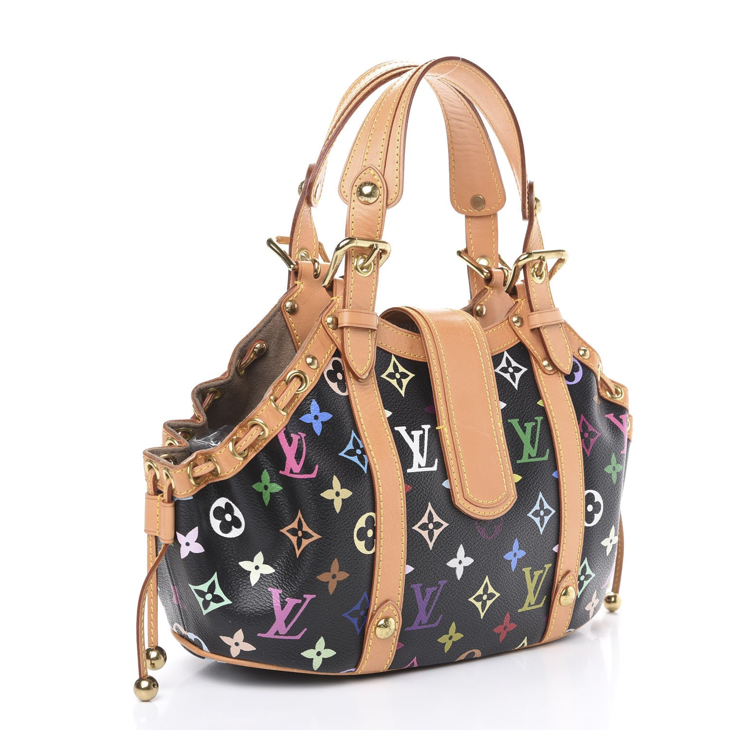 Louis Vuitton Monogram Multicolor Theda GM Black 2 of 11