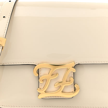 Fendi Vitello Vernice Mou Karligraphy Crossbody Bag Latte 9 of 12