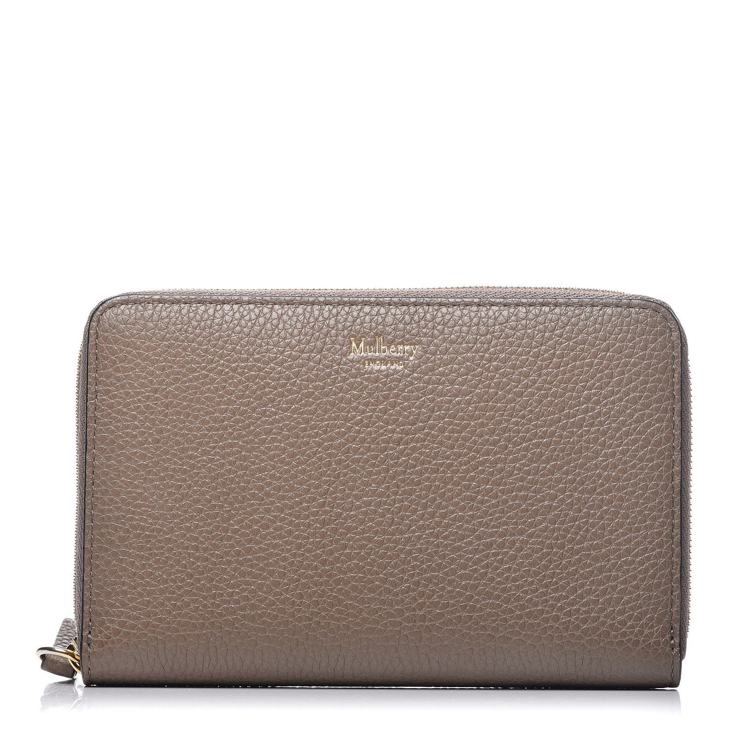 Small Classic Grain Medium Zip Around Wallet Clay
