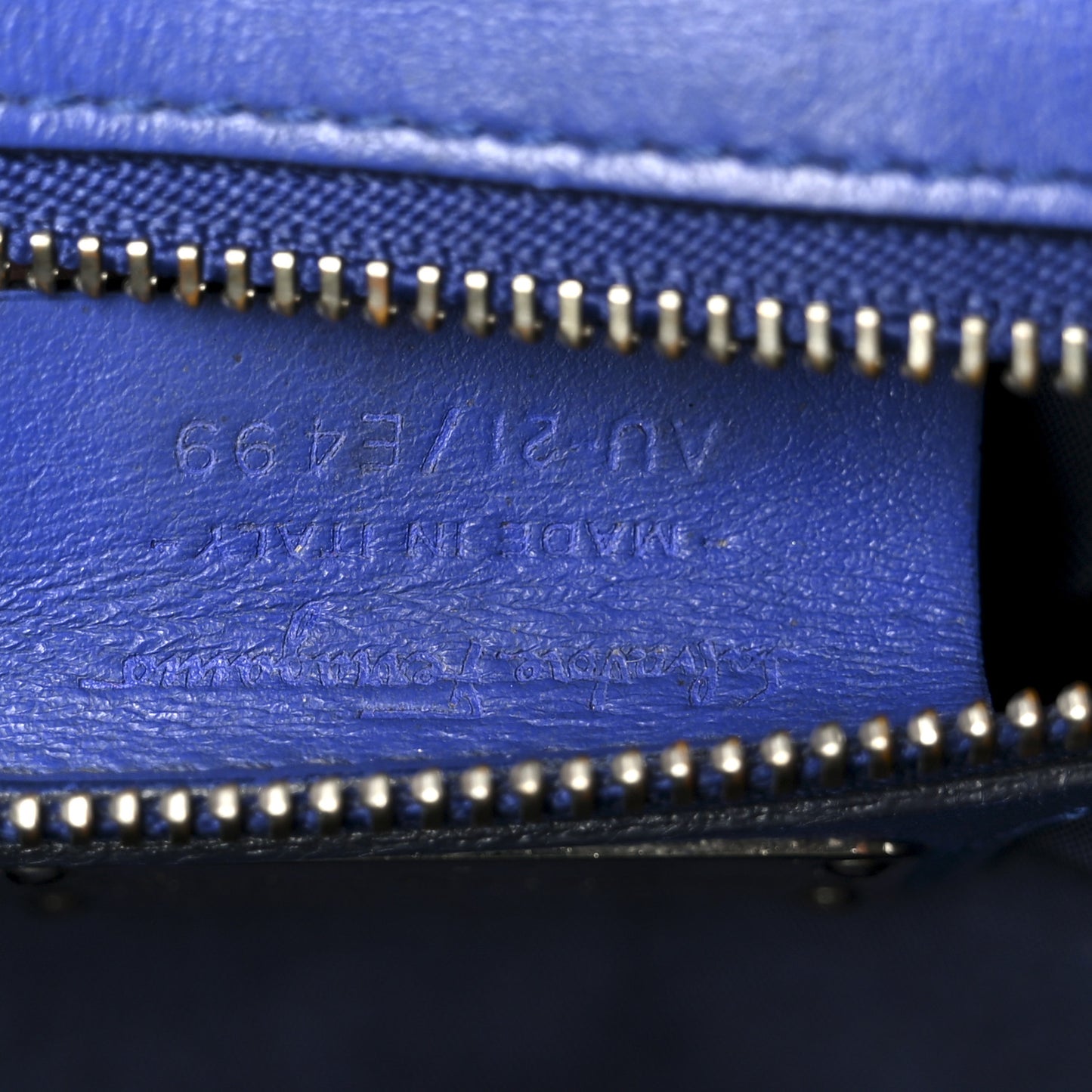 Perforated Calfskin Patent Ginny Bow Crossbody Bag Blue