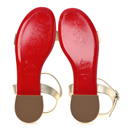 Christian Louboutin Metallic Nappa 85mm Mules 40 Gold 39 Gold 7 of 9