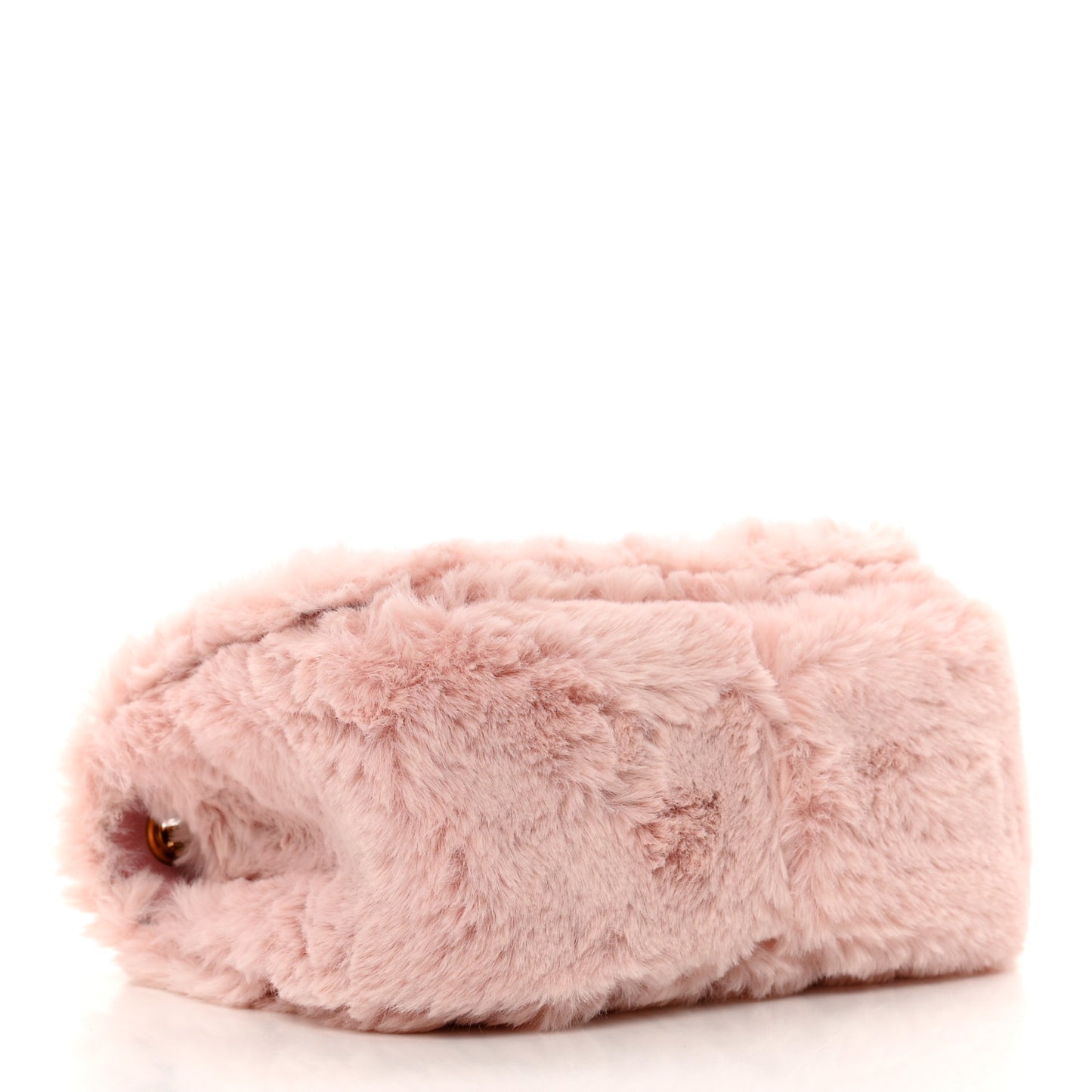 Faux Fur Quilted Virtus Shoulder Bag English Rose