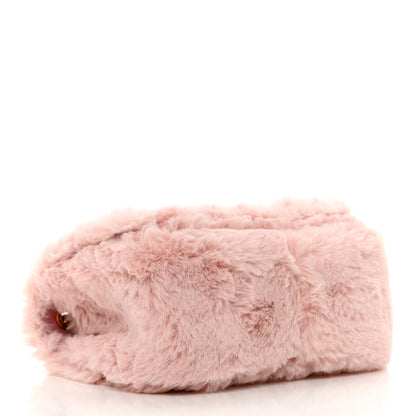 Versace Faux Fur Quilted Virtus Shoulder Bag English Rose 3 of 8