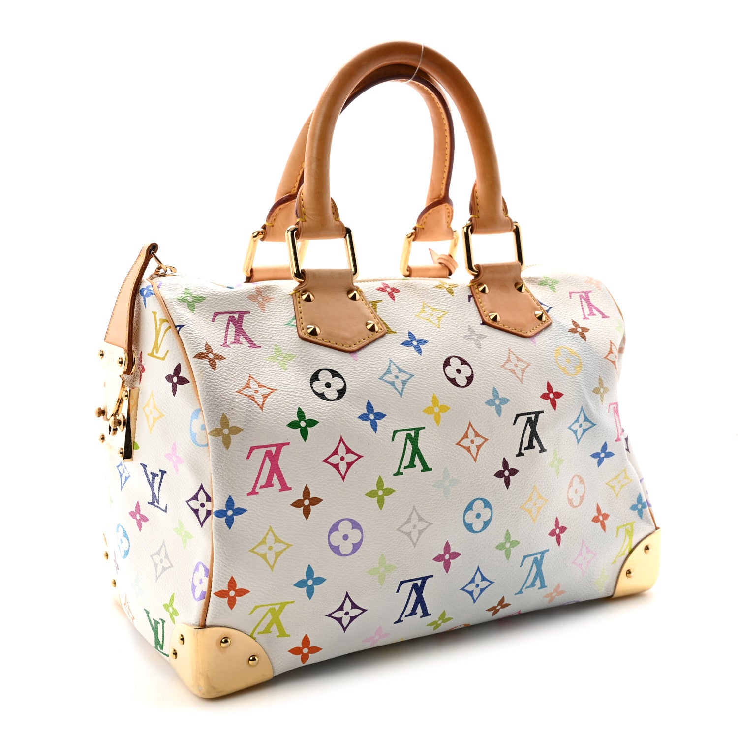 Louis Vuitton Monogram Multicolor Speedy 30 White 3 of 11