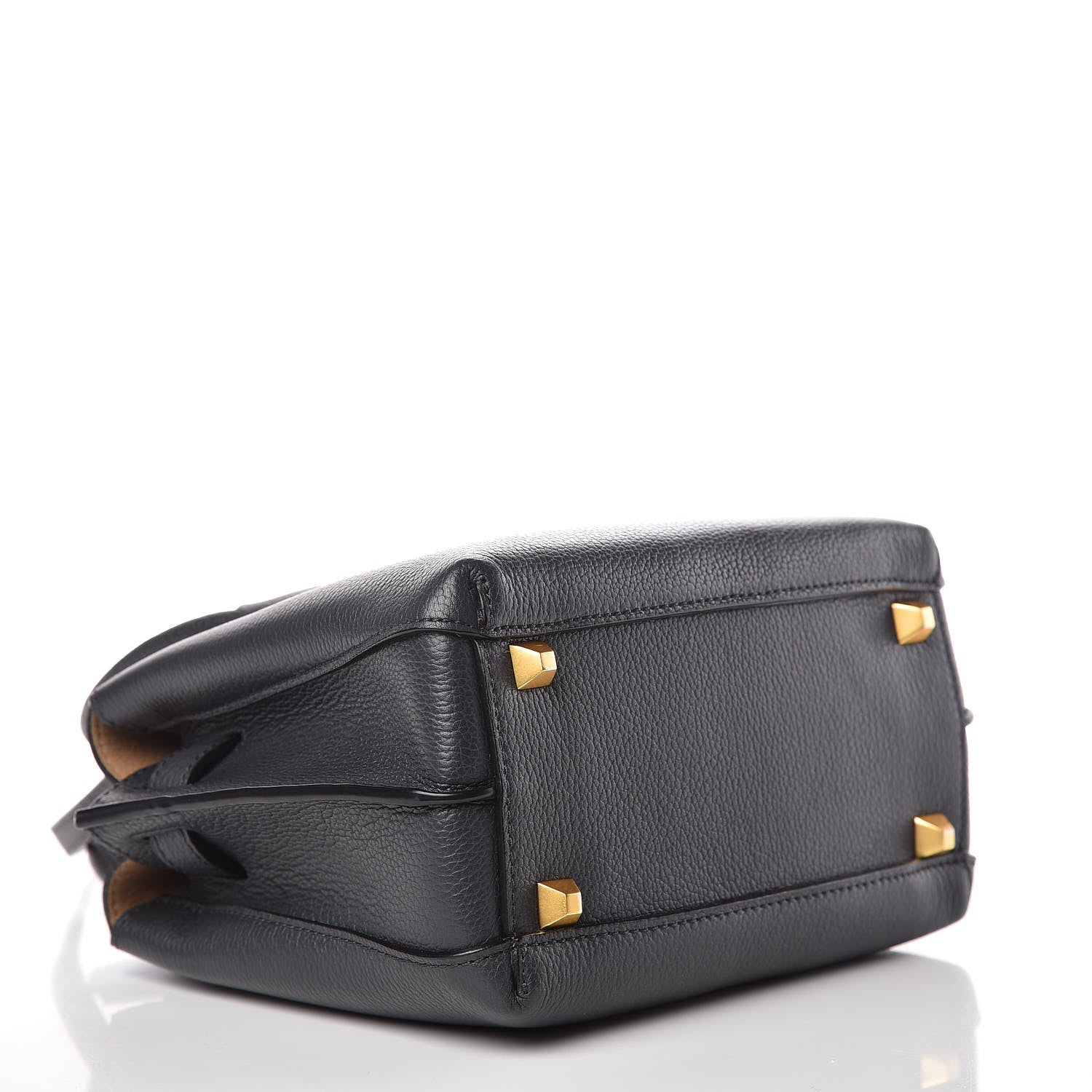 MCM Grained Calfskin Mini Milla Tote Phantom Grey 4 of 8