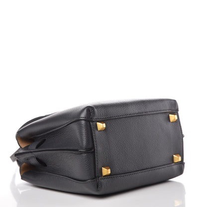 MCM Grained Calfskin Mini Milla Tote Phantom Grey 4 of 8
