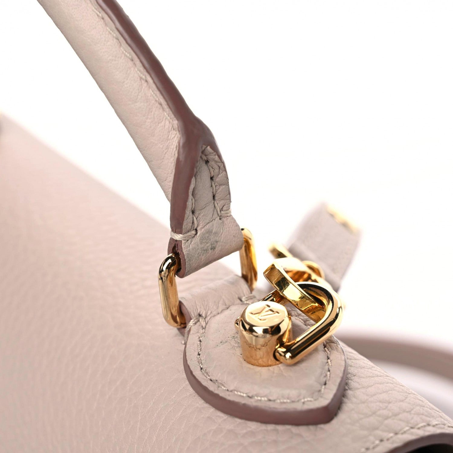 Louis Vuitton Taurillon Twist One Handle PM Greige 1083700