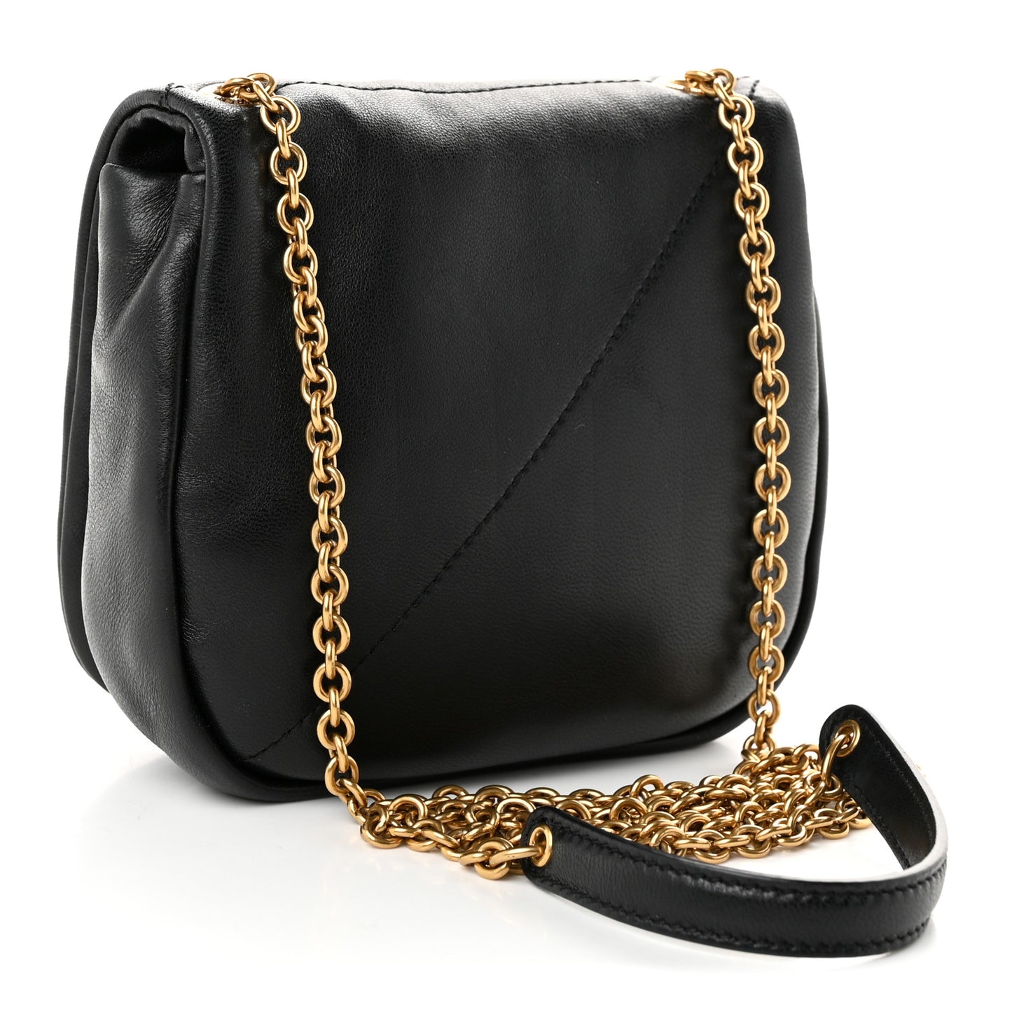 Lambskin Patchwork Monogram Nano Jamie 4.3 Black