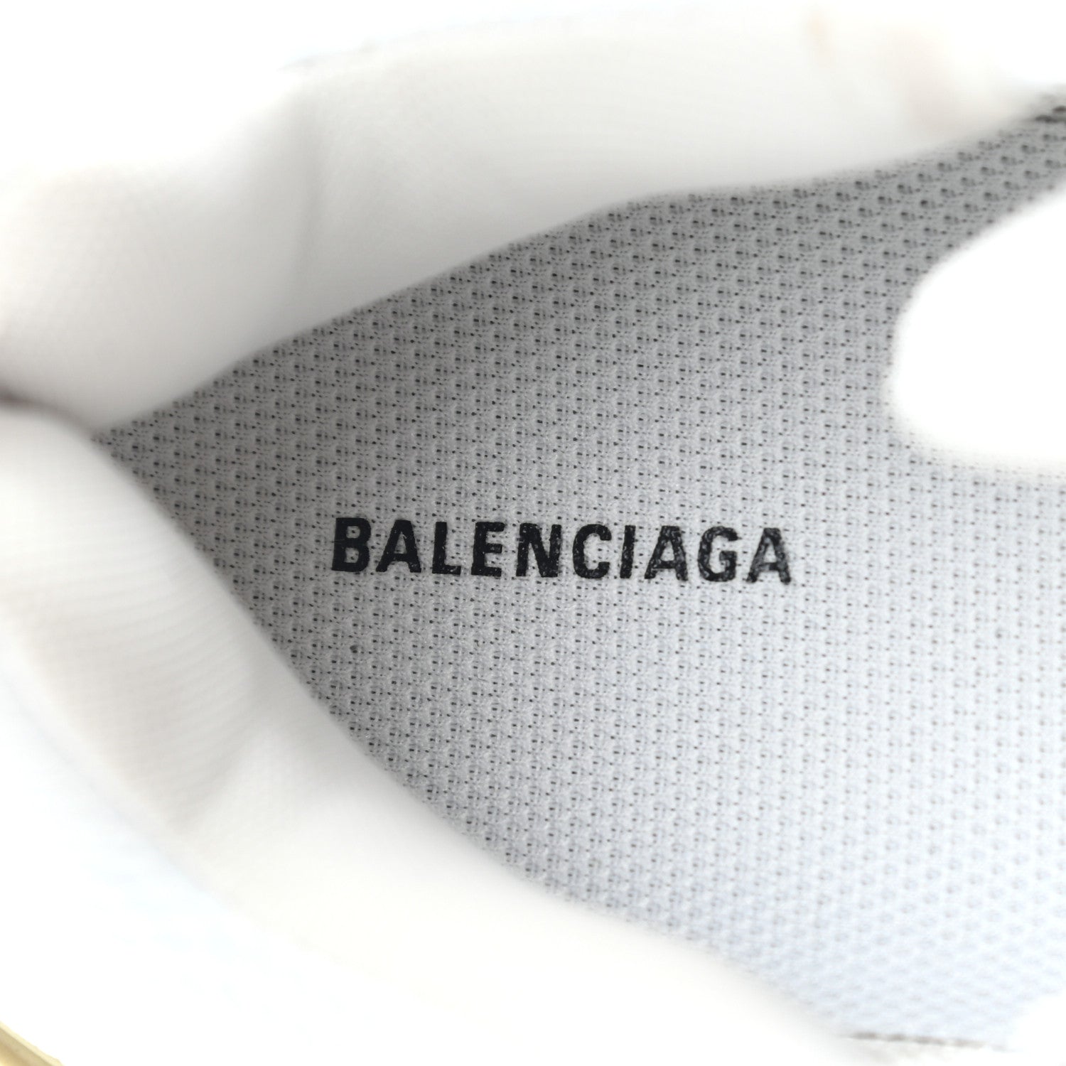 Balenciaga Fabric Mesh Womens Triple S Sneakers 41 White 6 of 10