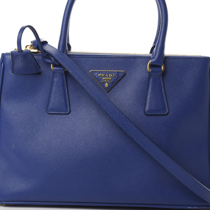 Prada Saffiano Small Galleria Double Zip Tote Royal 10 of 16