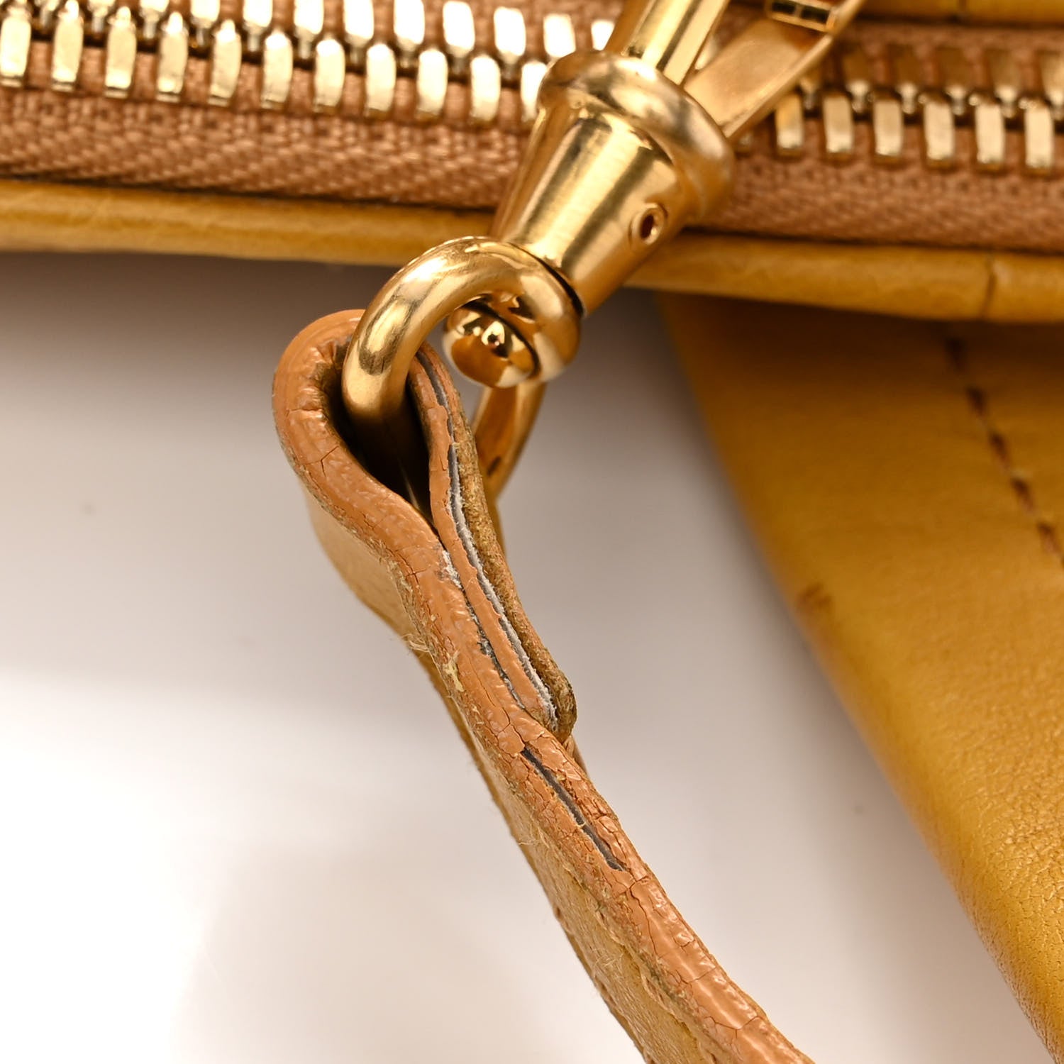 Fendi Vitello Dolce Marmol Large Chameleon Tote Yellow 11 of 11