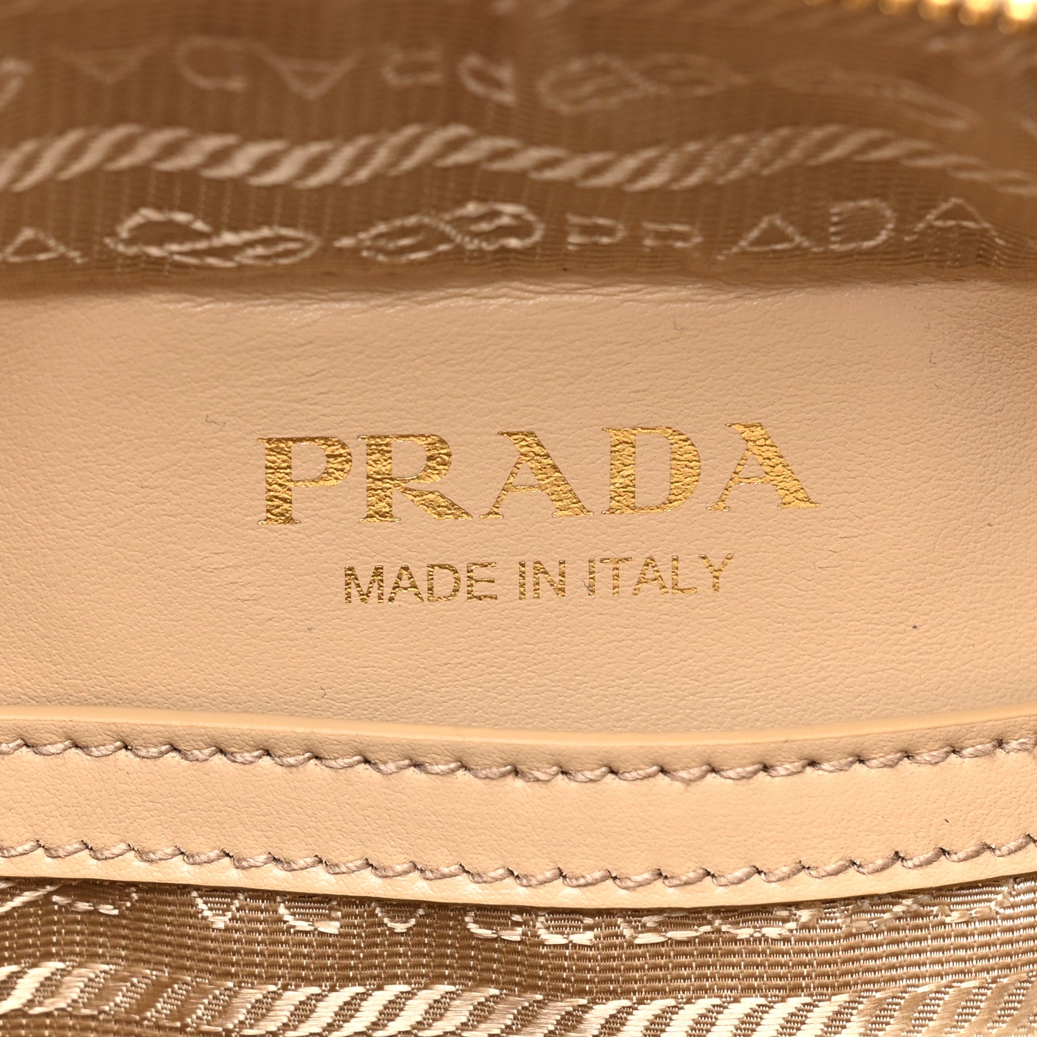 Prada Jacquard Saffiano Triangolo Symbole Embroidered Medium Shoulder Bag Corda Talco 6 of 8