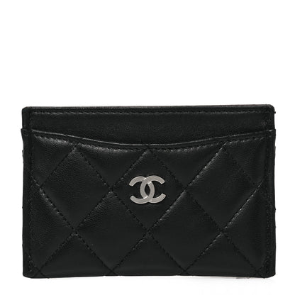 Chanel Lambskin Quilted Card Holder Black 1 of 7