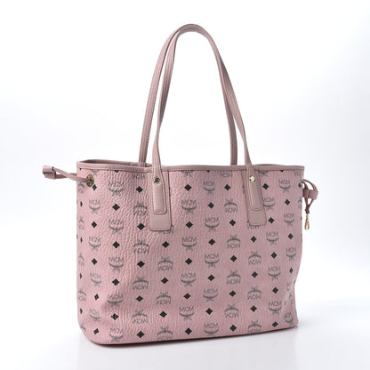 MCM Visetos Medium Liz Reversible Shopper Tote Soft Pink 3 of 14