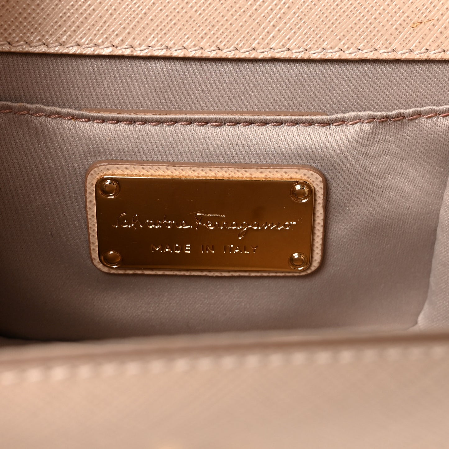 Printed Calfskin Mini Vara Bow Crossbody Bag Light Pink