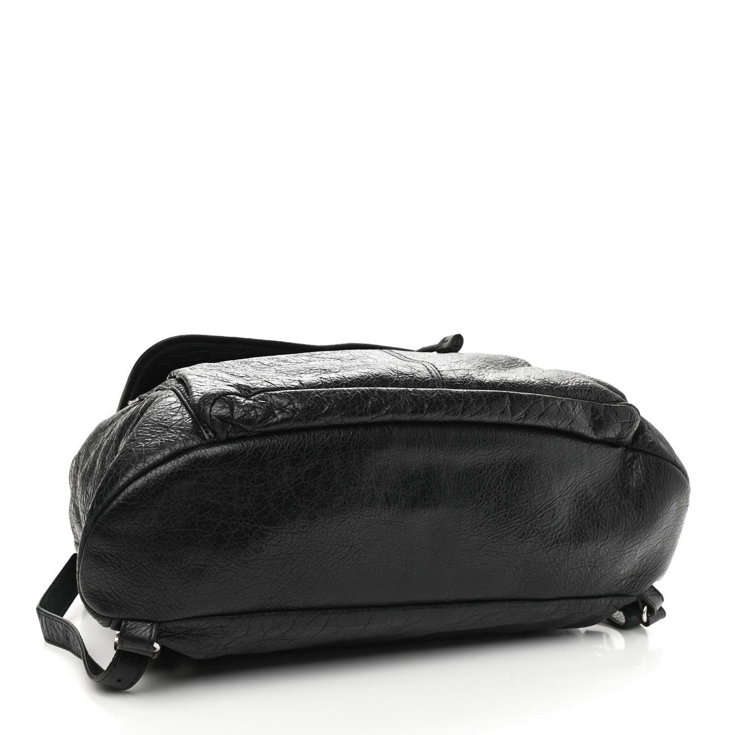 Agneau Classic Silver Hardware S Traveler Backpack Black