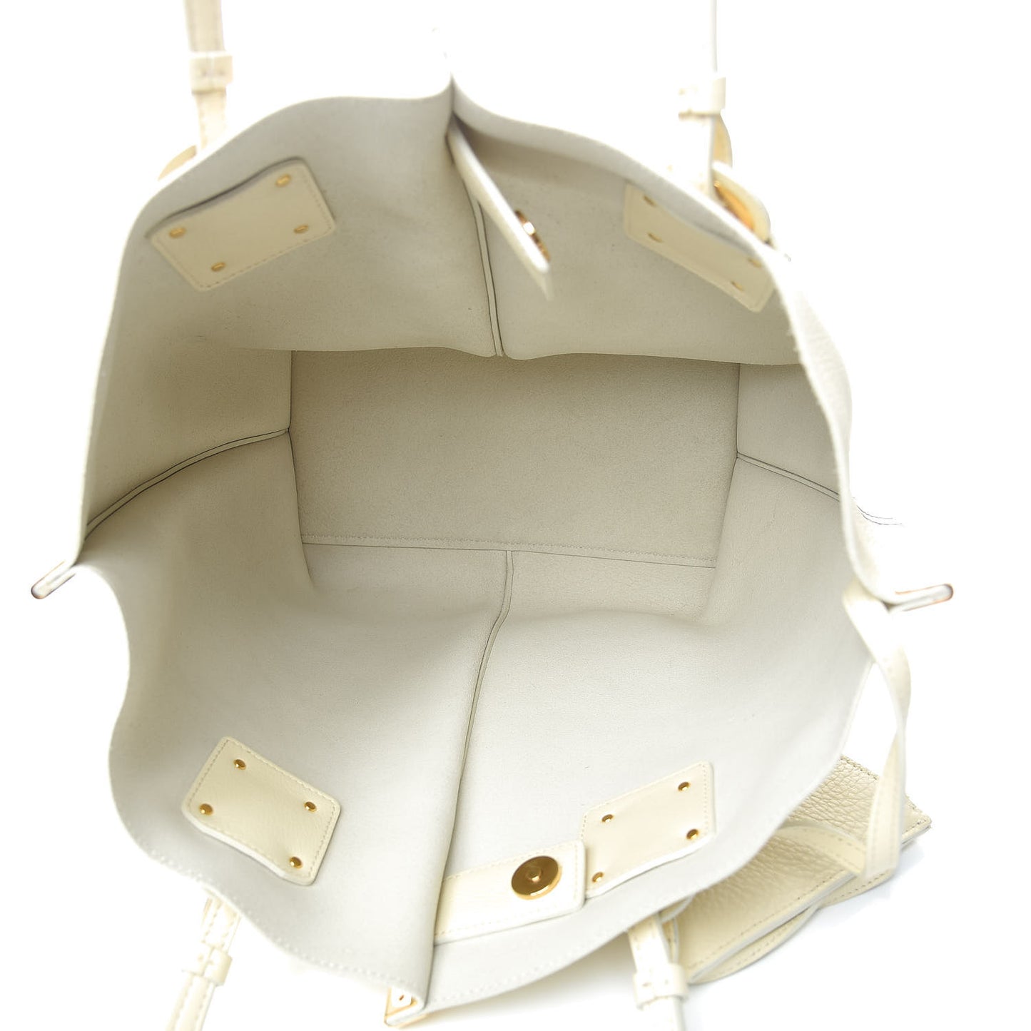 Smooth Calfskin Medium Vick Tote Off White