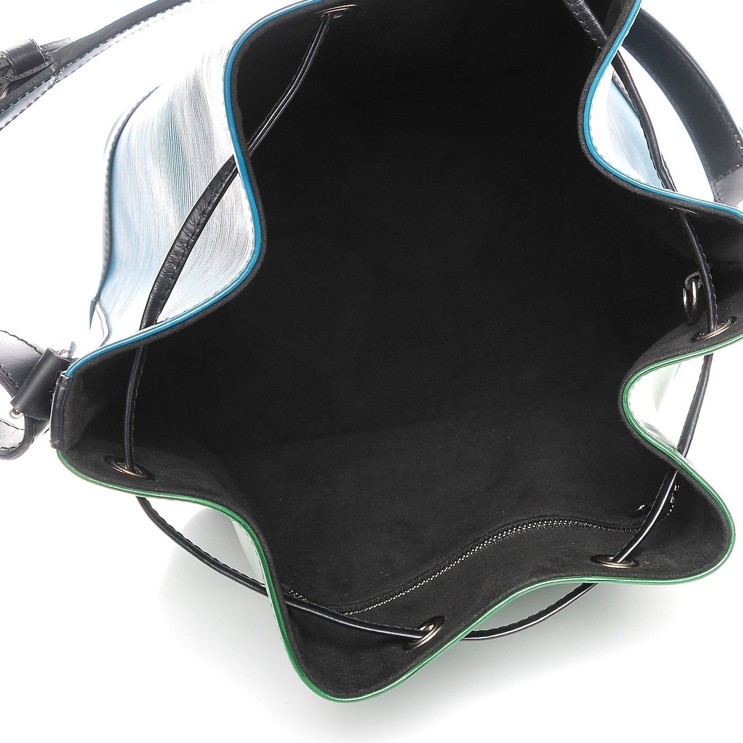 Epi Tri-Color Petit Noe Cyan Menthe Black