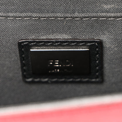 Fendi Vitello Elite Monster Mini Demi Jour Shoulder Bag Ribes Grigio Polvere Carbone 7 of 10