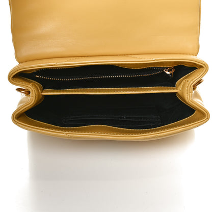 Saint Laurent Calfskin Y Quilted Monogram Toy Loulou Crossbody Bag Sunflower 5 of 12