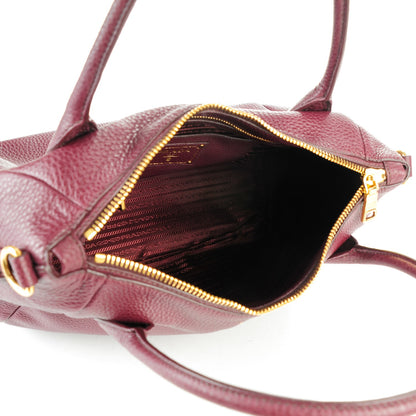 Prada Vitello Daino Tote Granato 5 of 8