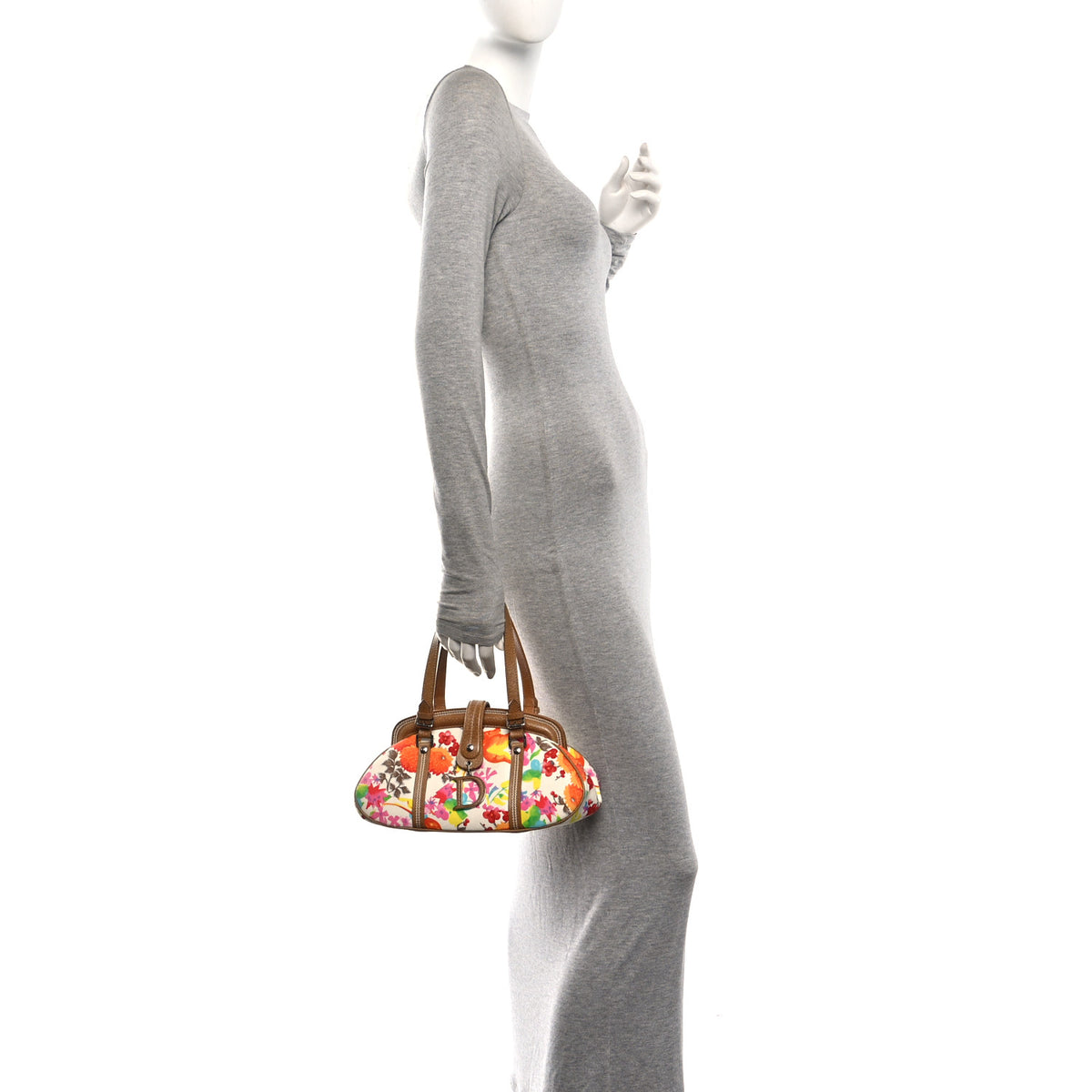 Christian Dior Canvas Floral Print Detective Satchel Multicolor 2 of 11