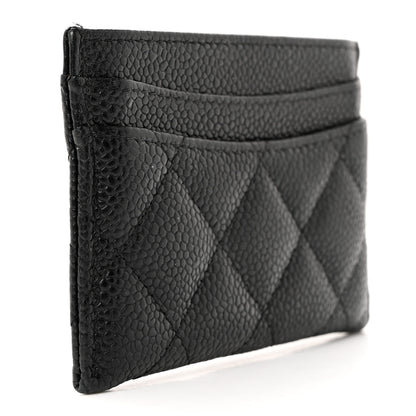 Chanel Caviar Quilted Card Holder Black 3 of 9