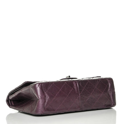 Chanel Metallic Calfskin Quilted 2.55 Reissue 227 Flap Plum 4 of 7