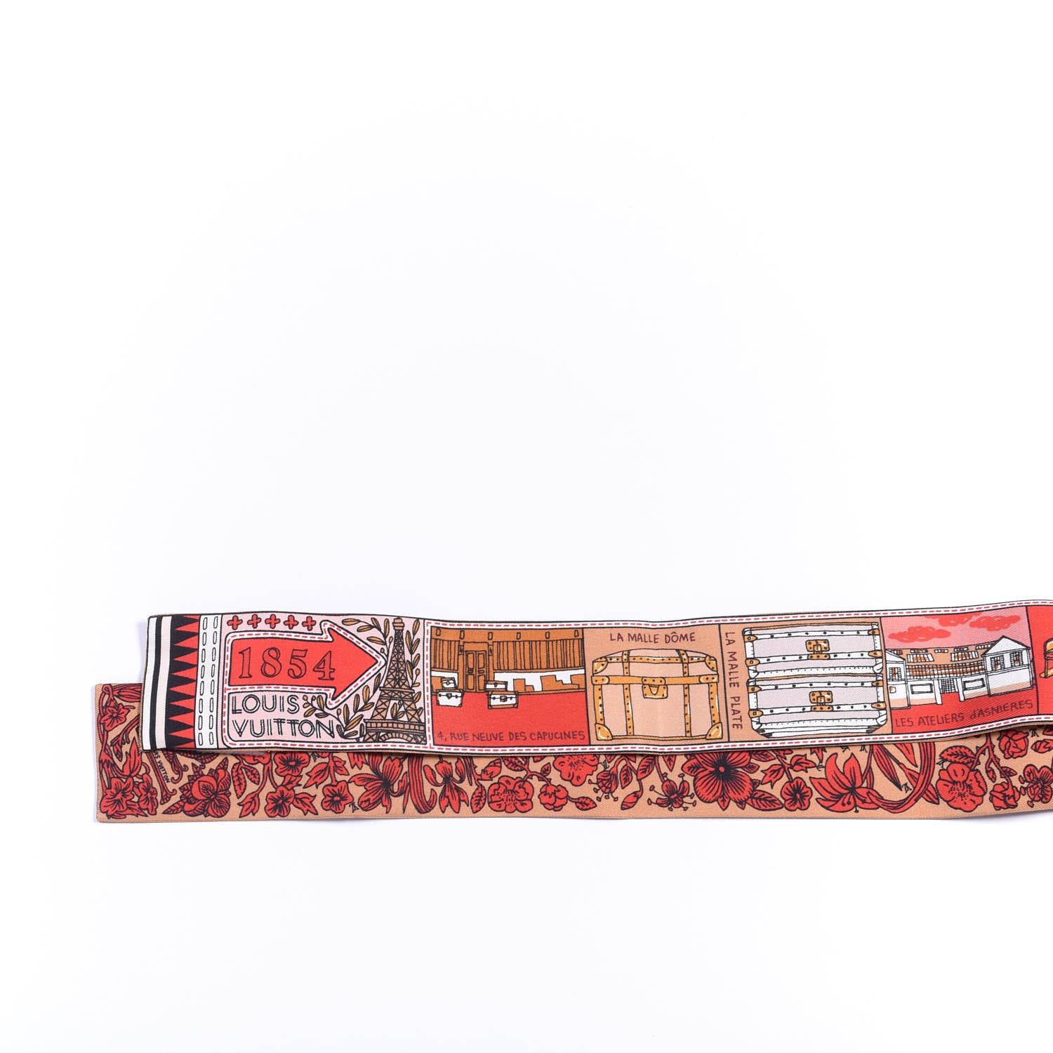 Louis Vuitton Silk Jeu De Louis BB Bandeau Beige 2 of 3