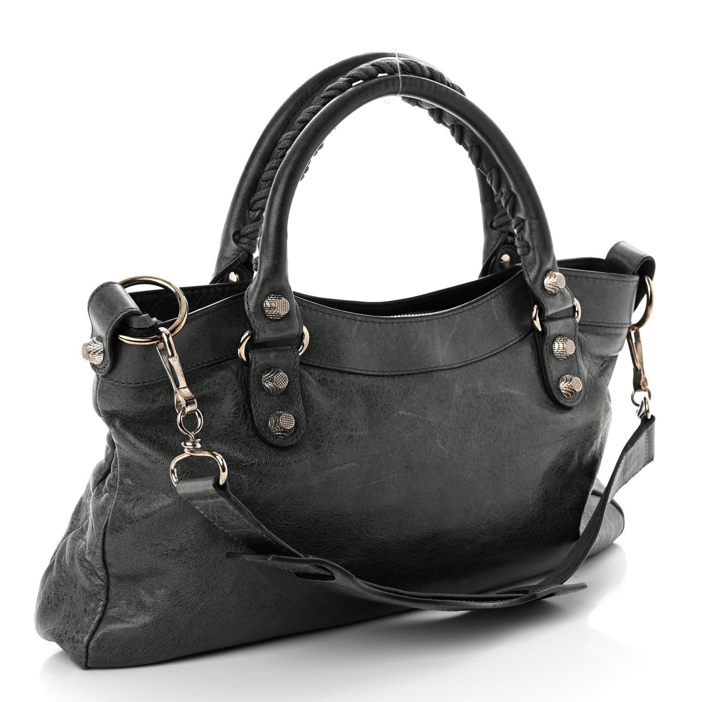 Agneau Giant 12 Silver Hardware First Anthracite