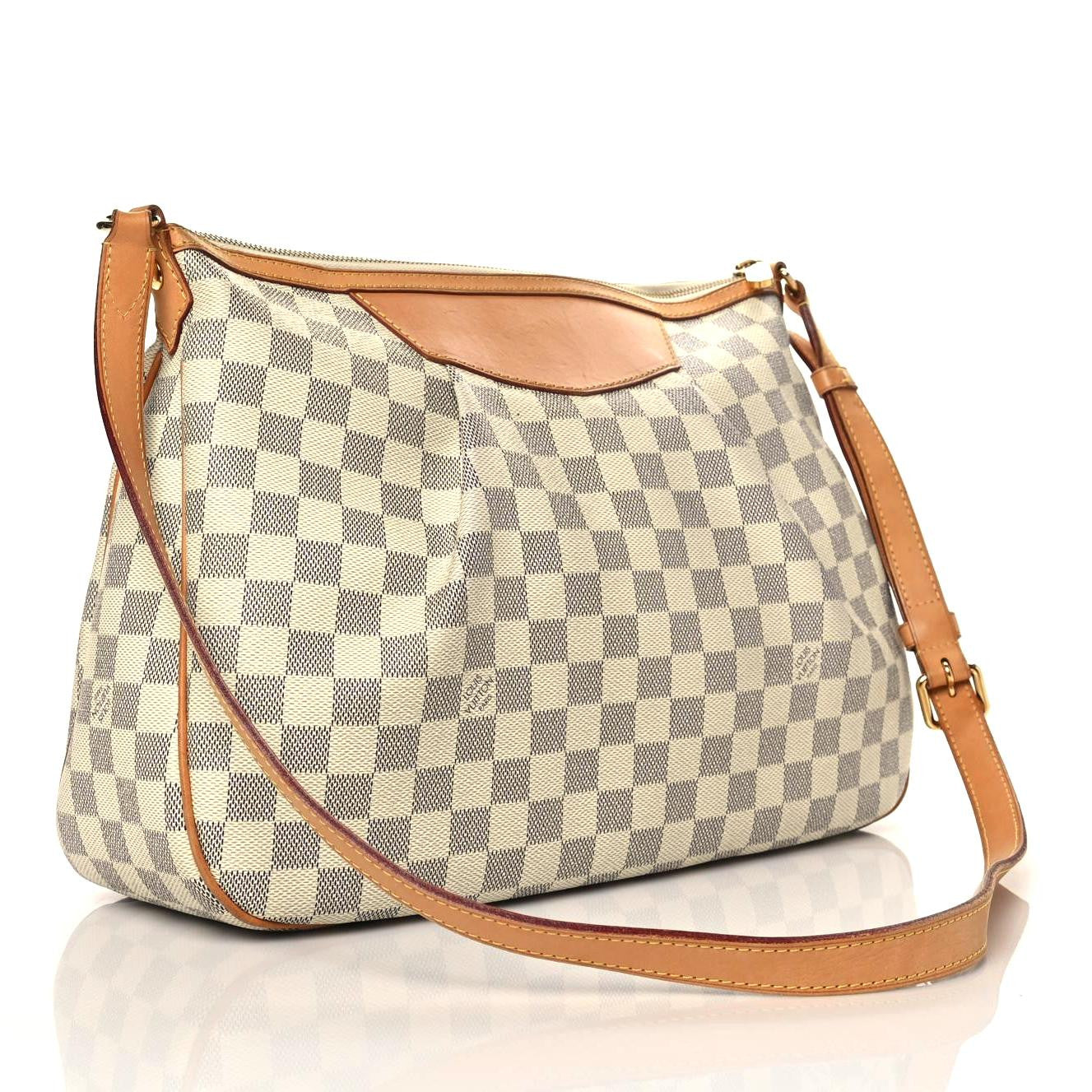 Louis Vuitton Damier Azur Siracusa MM 3 of 11