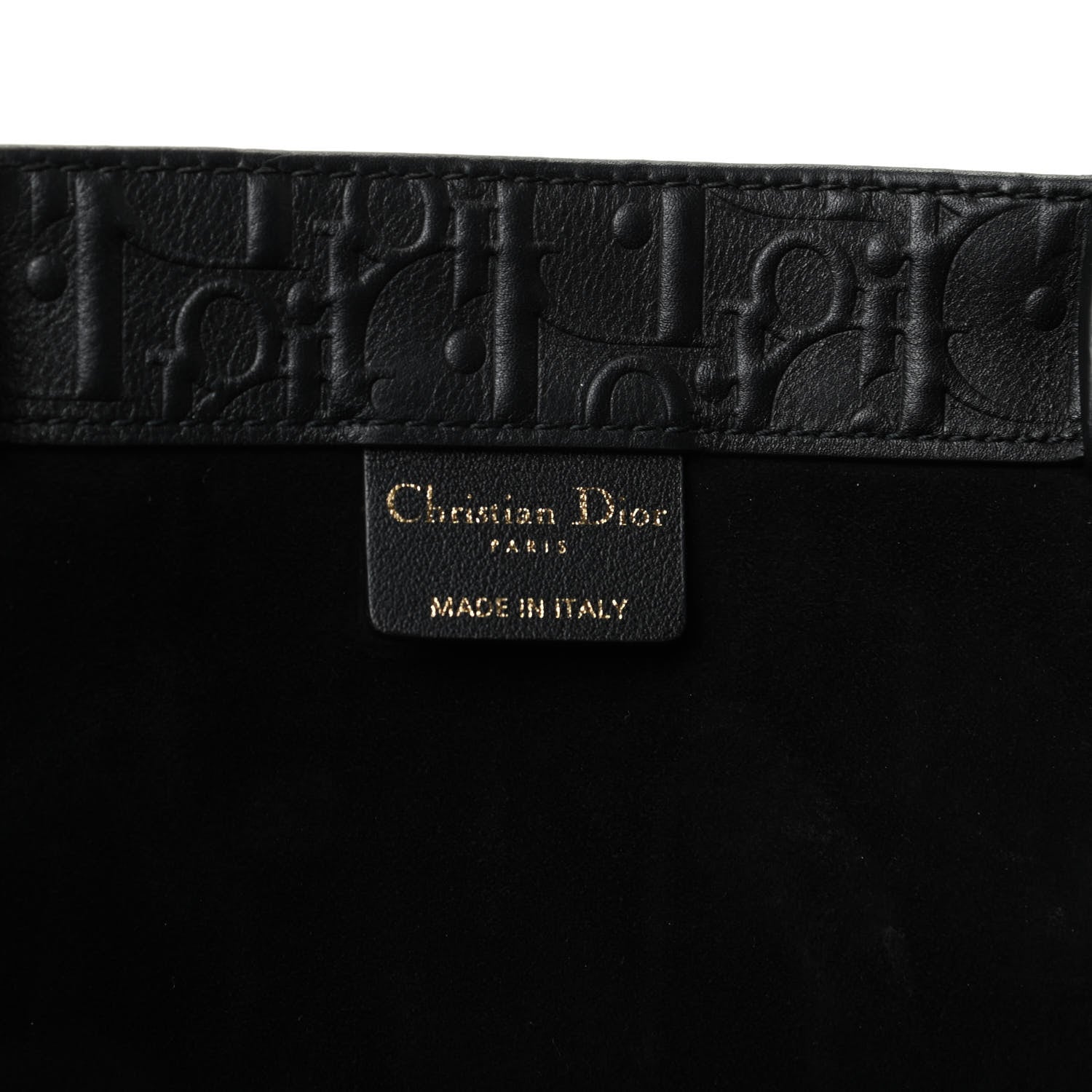 Christian Dior Oblique Calfskin Embossed Book Tote Black 8 of 9