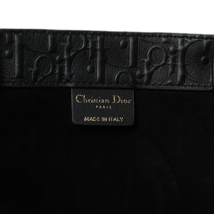 Christian Dior Oblique Calfskin Embossed Book Tote Black 8 of 9