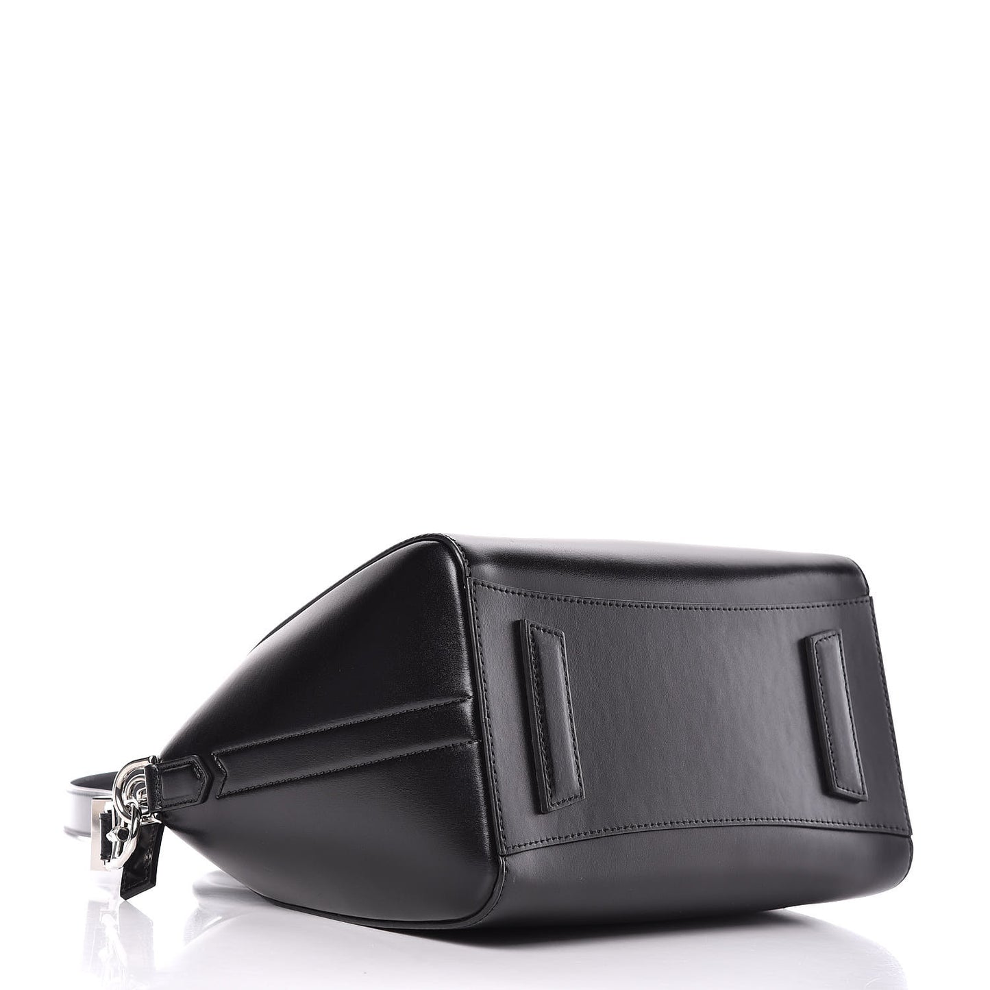 Shiny Lord Calfskin Small Antigona Black