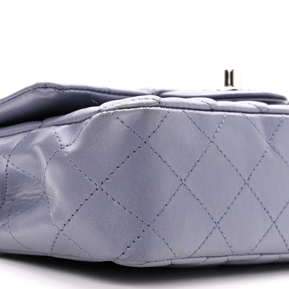 Chanel Lambskin Quilted Mini Rectangular Flap Light Purple 10 of 12