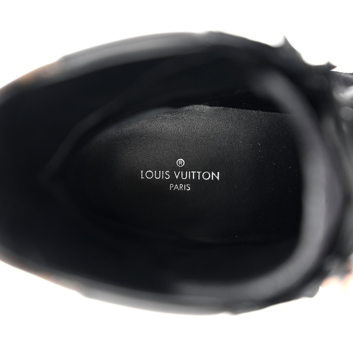 Louis Vuitton Suede Calfskin Monogram LV Black Heart Laureate Platform Desert Boots 37.5 Black 7 of 8