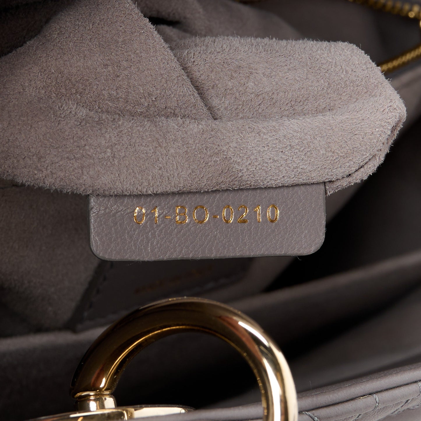 Lambskin Cannage Medium Lady Dior Grey