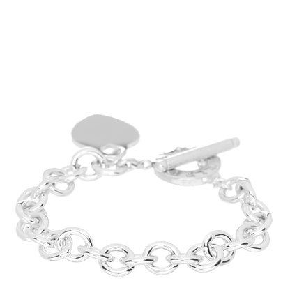 Tiffany Sterling Silver Heart Tag Toggle Bracelet 2 of 3