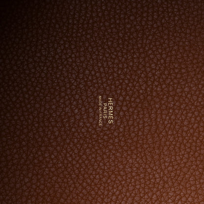 Hermes Taurillon Clemence Picotin Lock 22 MM Gold 6 of 12