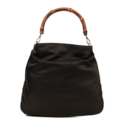 Gucci Nylon Bamboo Hobo Green 1 of 4