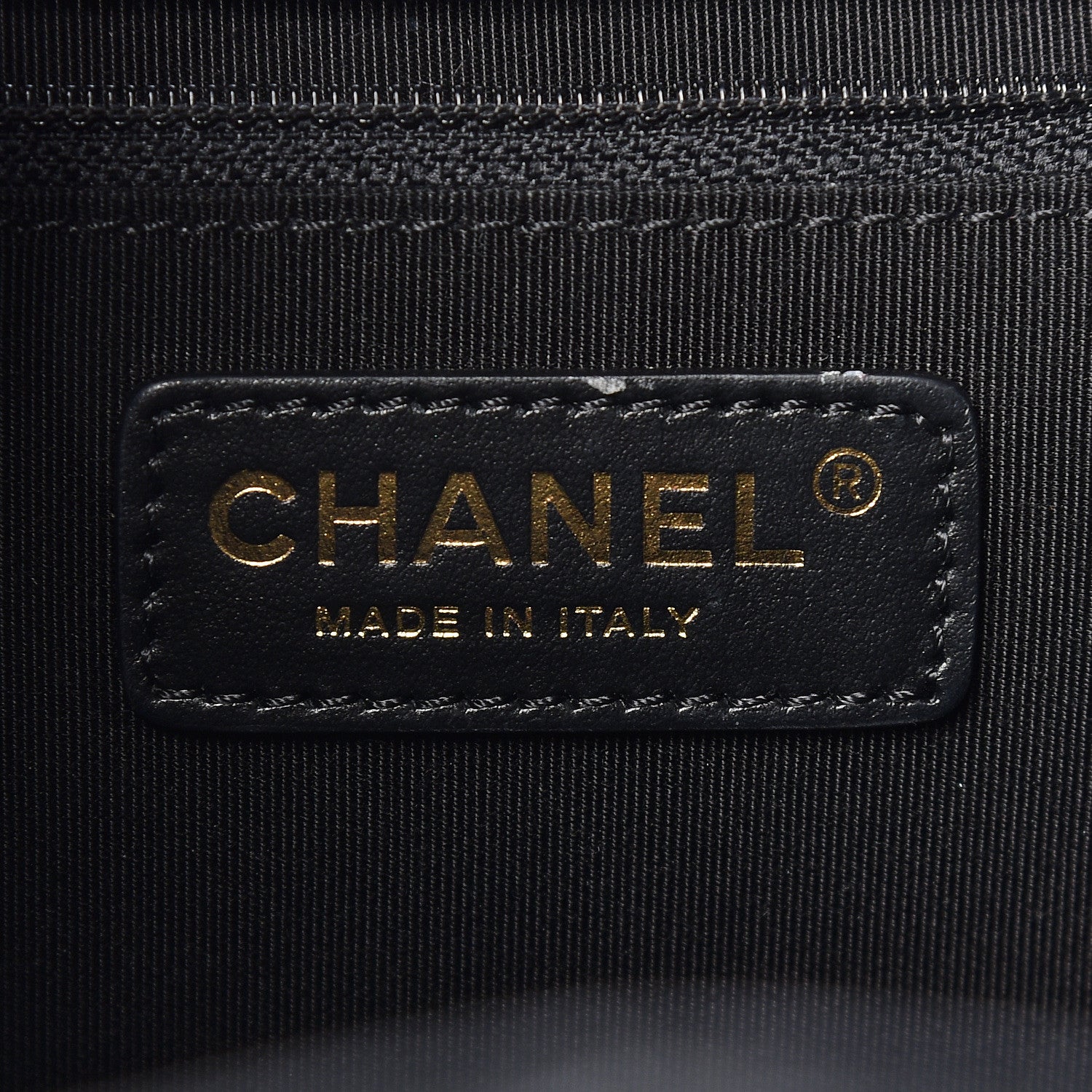 Chanel Lambskin Quilted Drawstring Backpack Black 8 of 11