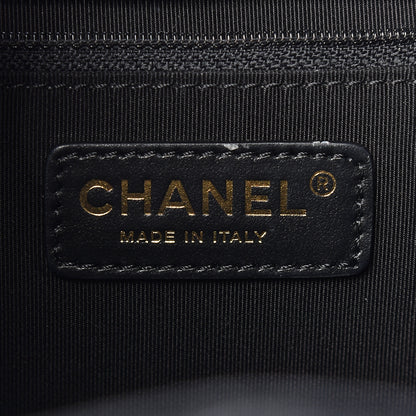 Chanel Lambskin Quilted Drawstring Backpack Black 8 of 11