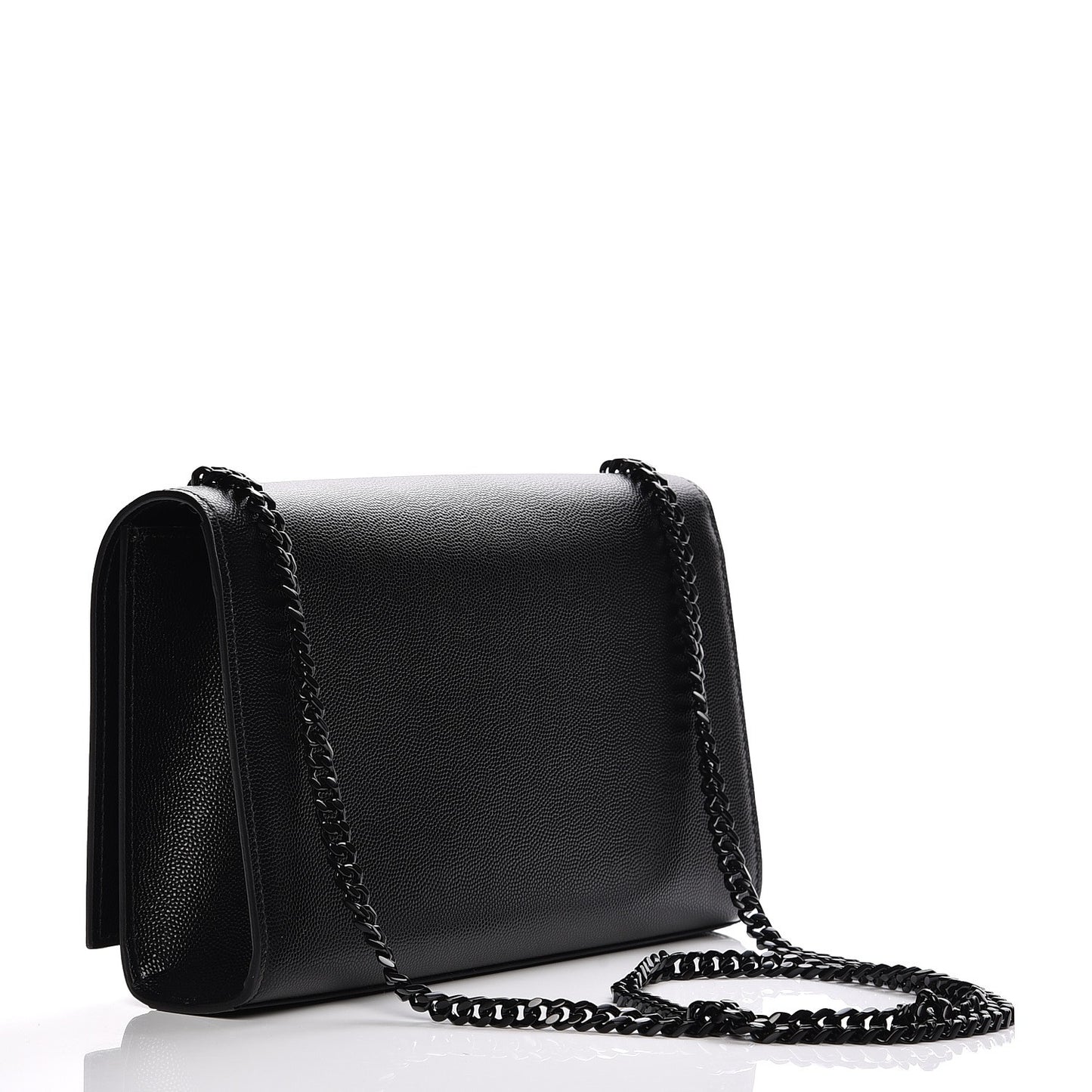 Grain De Poudre Medium Classic Monogram Kate Satchel Black