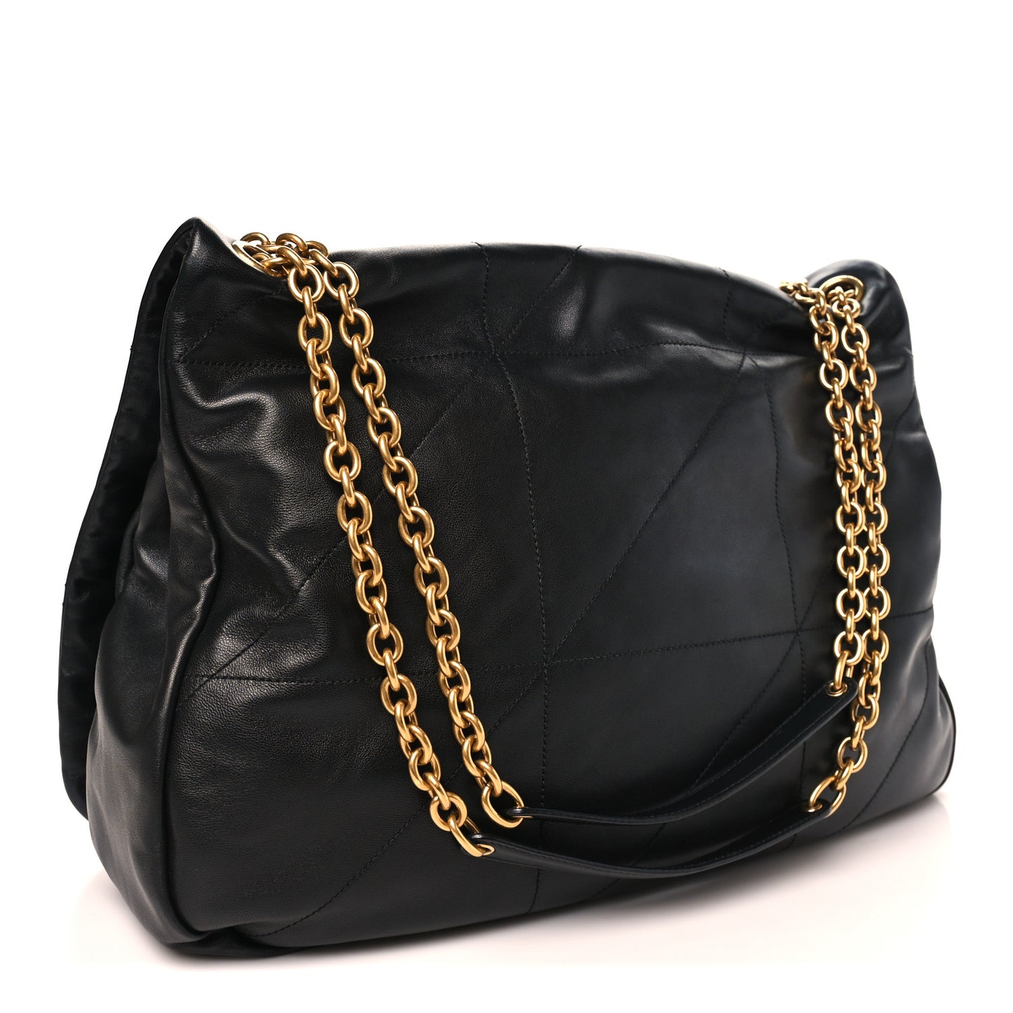 Lambskin Matelasse Monogram Large Jamie 4.3 Black