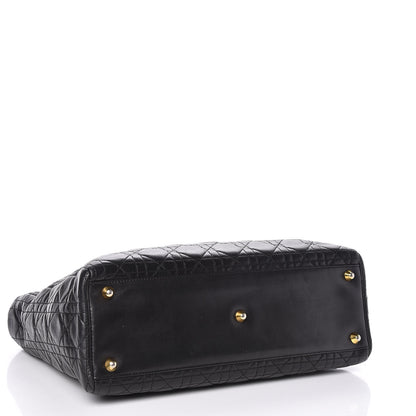 Christian Dior Lambskin Cannage Large Lady Dior Black 4 of 10