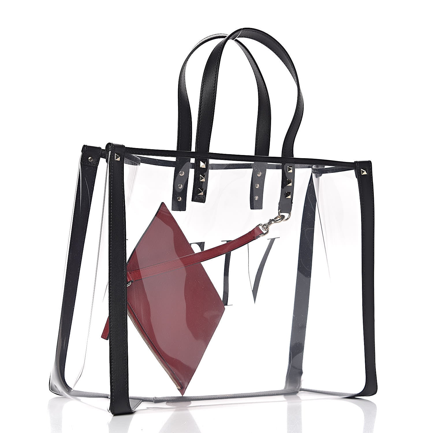Valentino Garavani Plexy VLTN Shopping Bag Transparent 3 of 9