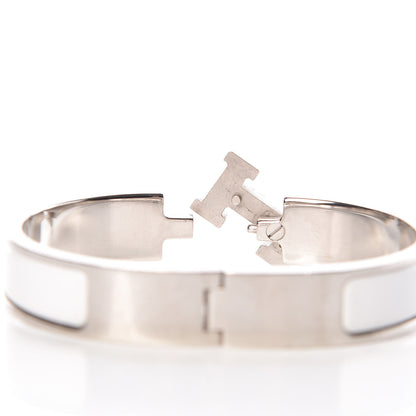 Hermes Enamel Narrow Clic Clac H Bracelet PM White 5 of 7