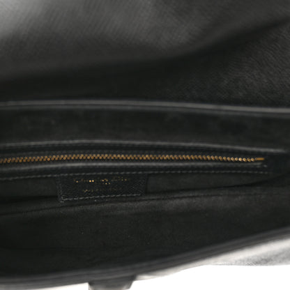 Christian Dior Grained Calfskin Saddle Bag Black 6 of 10