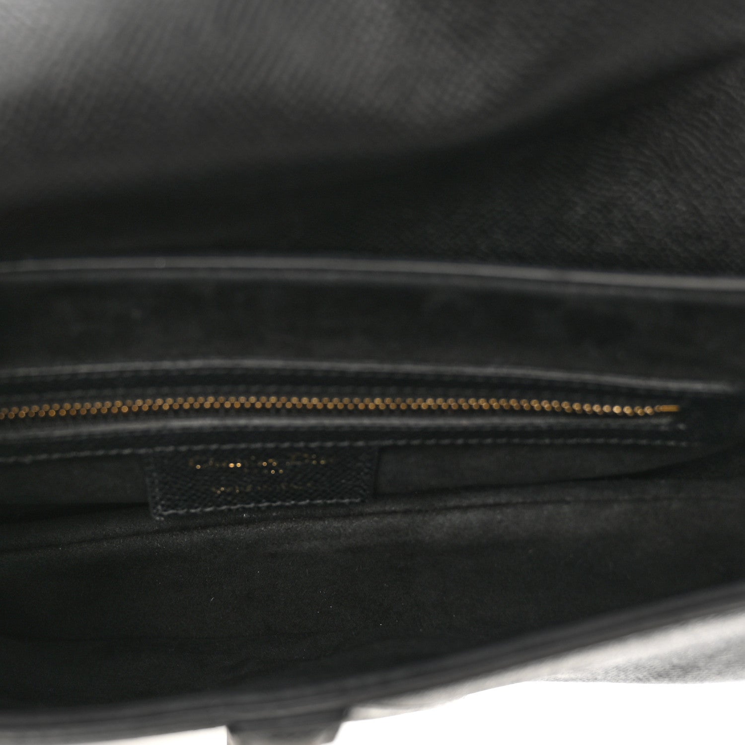 Christian Dior Grained Calfskin Saddle Bag Black 6 of 10